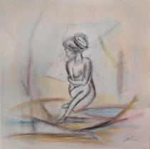 Badende II  40 x 40  